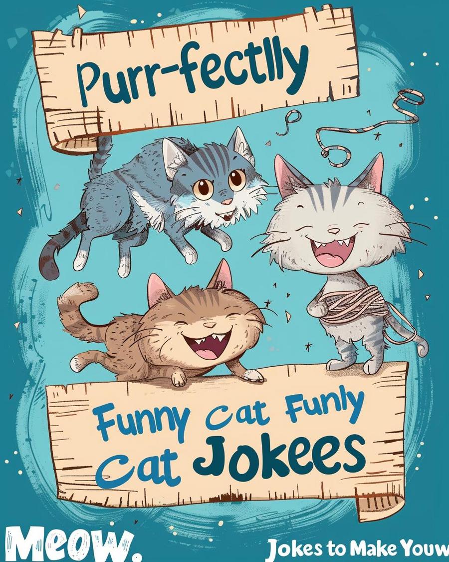 A collection of hilarious cat jokes and puns to make you laugh.