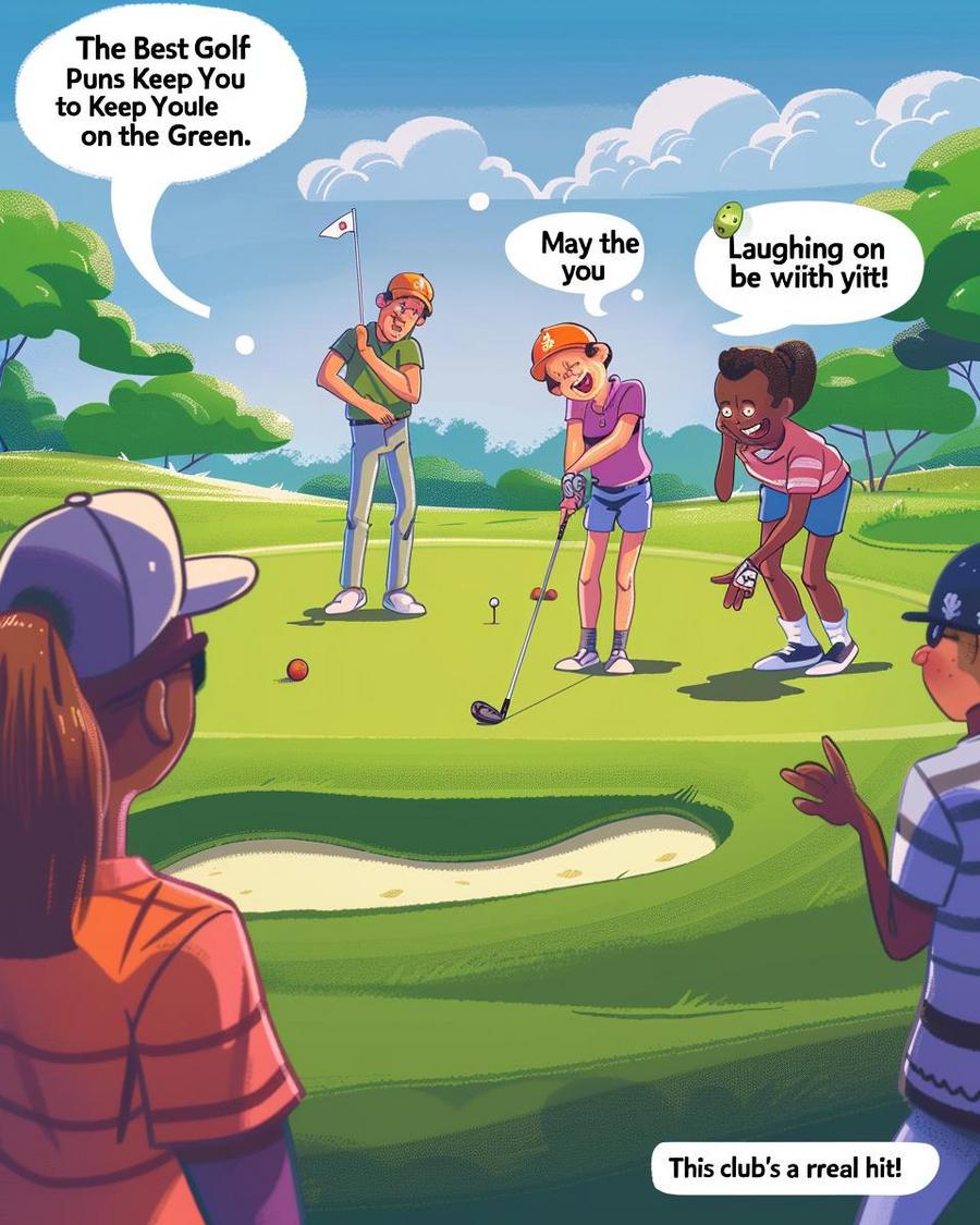 Humorous explanation of golf terminology infused with golf puns, perfect for beginners and enthusiasts.