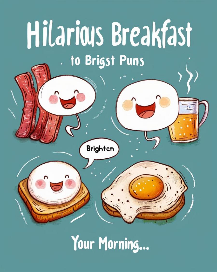 Bowl of cereal with clever breakfast puns, humorously labeled "Cereal Killer" for laughs.