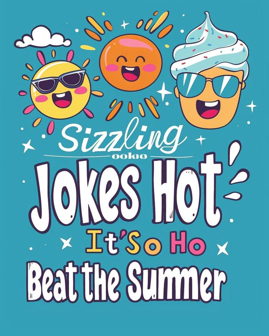 People laughing at a picnic with it's so hot jokes during a heatwave.