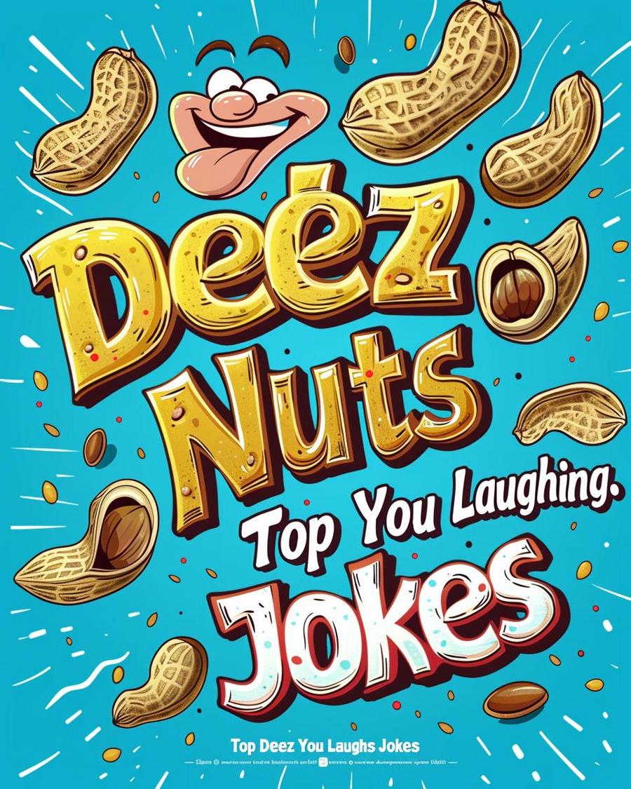 Delicious nut snacks arranged with a list of the best deez nuts jokes for fun.