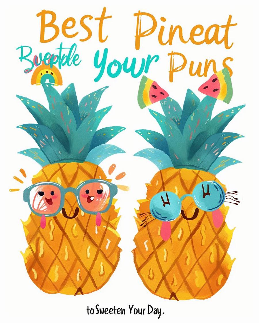 Pineapple puns: A slice of pineapple topping pizza and fresh pineapple pieces.