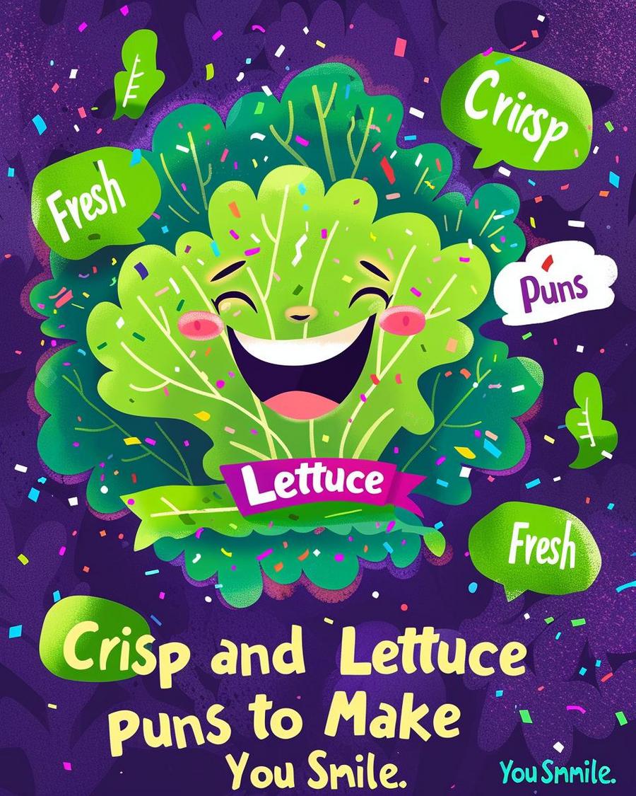 Leafy greens wearing sunglasses with funny expressions, perfect for lettuce puns and wordplay.