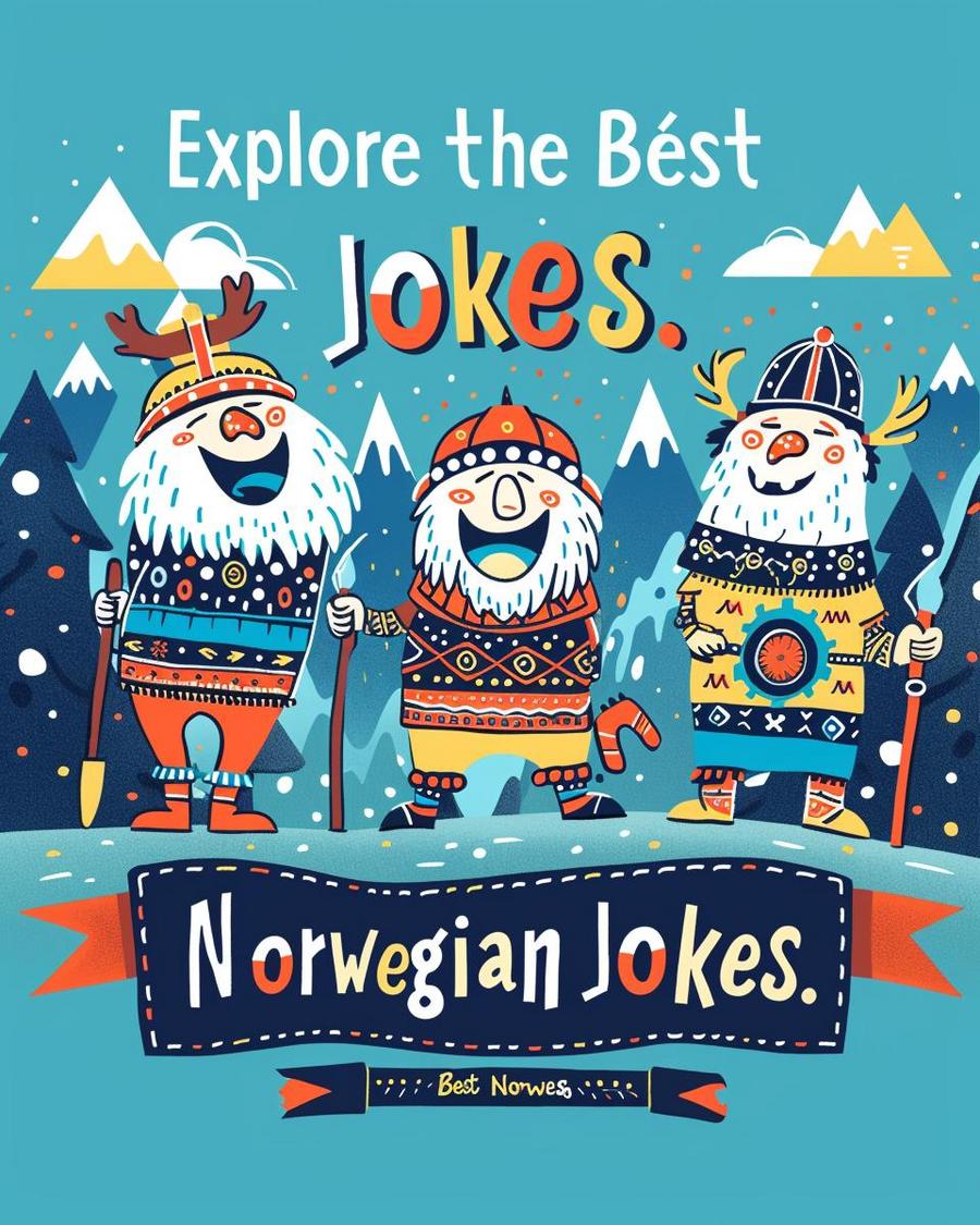 Two friends laughing at Norwegian jokes while exploring language puns in a cozy café.