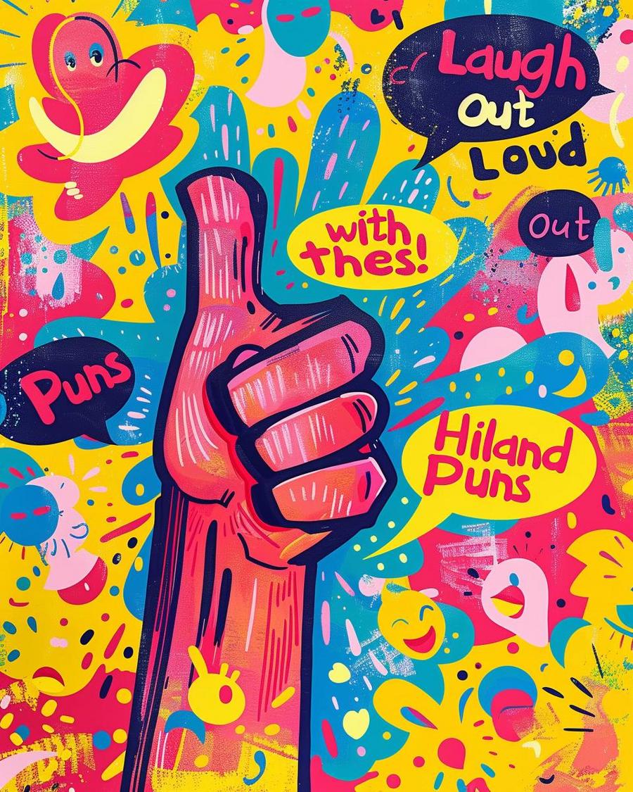 Hand puns: Finger funnies with jokes at your fingertips, playful humor on hands.