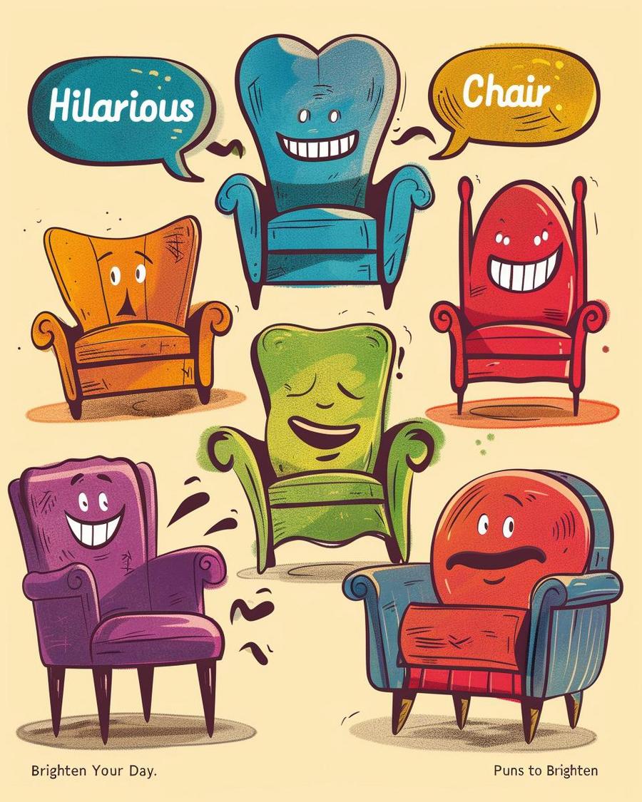 Two wooden chairs facing each other, perfect for chair puns and humorous debates.