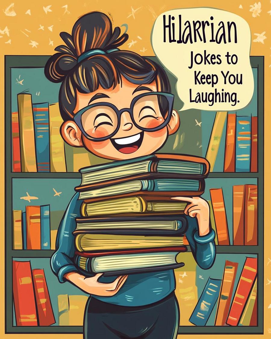 Librarian jokes and bookish puns for bookworms, ideal for a fun reading session.