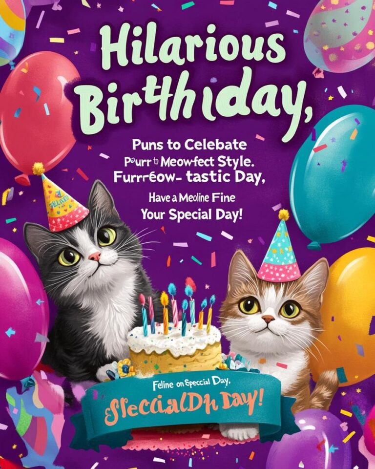 Cat Birthday Puns: Hilarious Whisker-Tickling Jokes