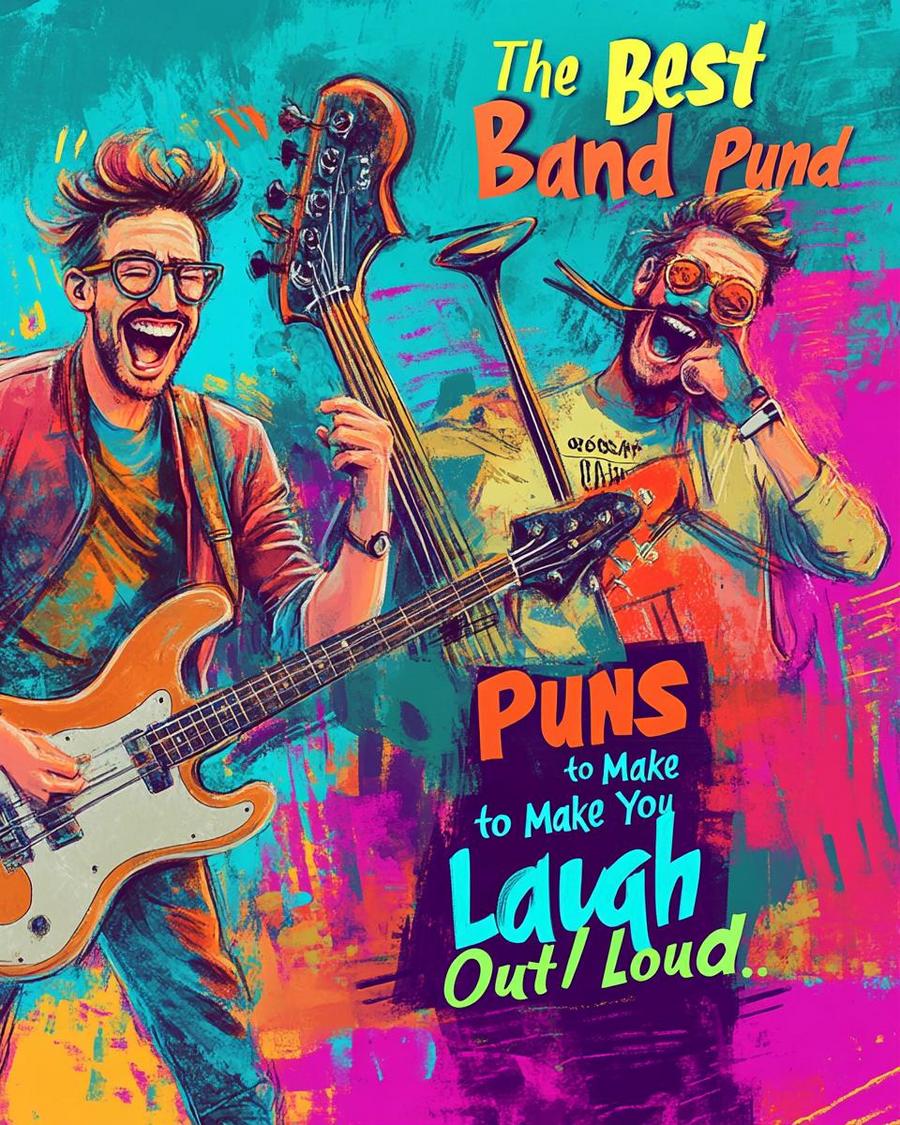 Musician puns featuring creative wordplay on band members, showcasing clever band puns.