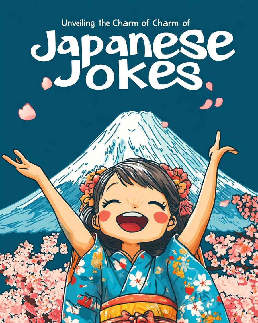 People laughing while reading a book, illustrating Japanese jokes and humor.