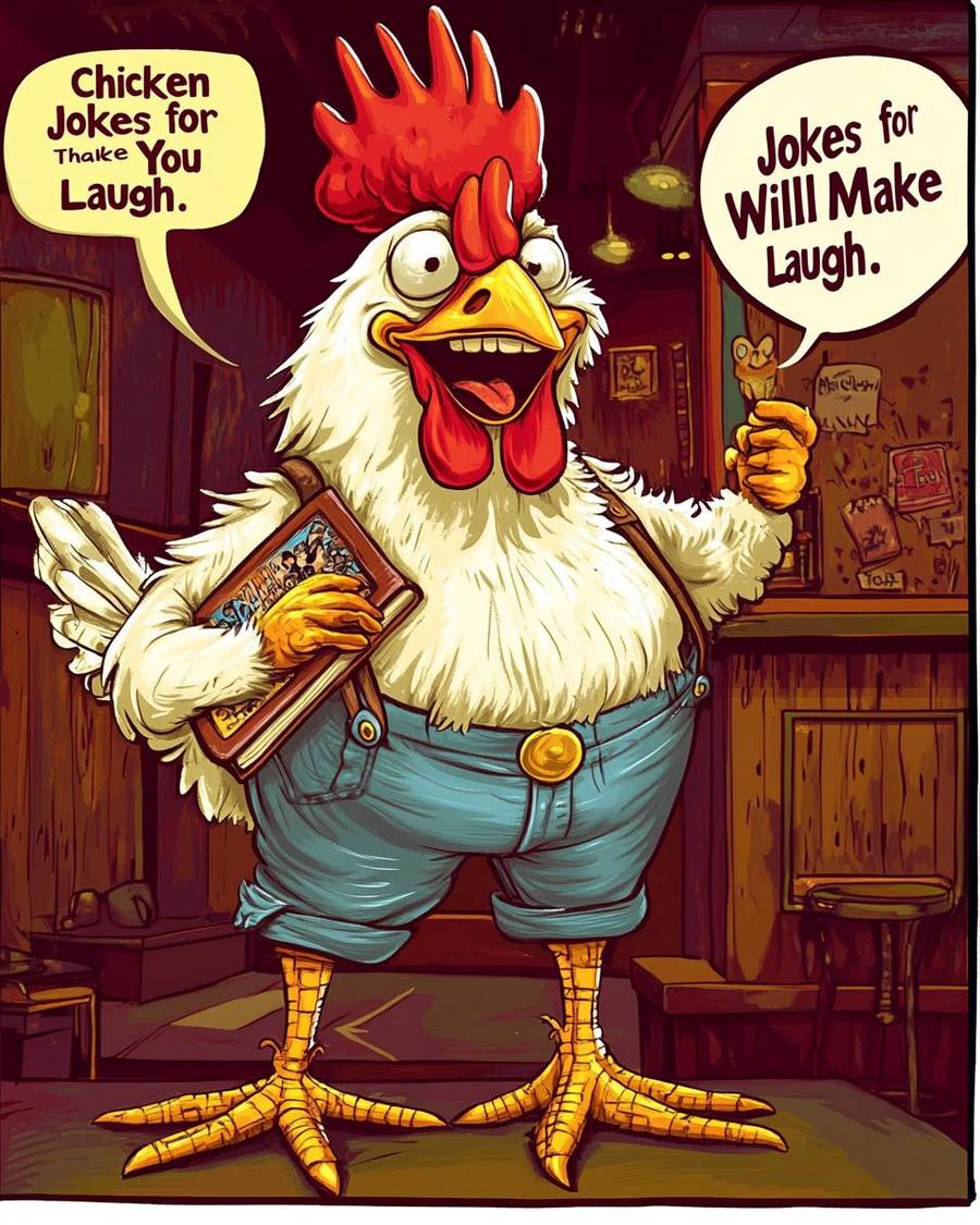 Chicken jokes for adults: Why did the chicken cross the road humor photo.