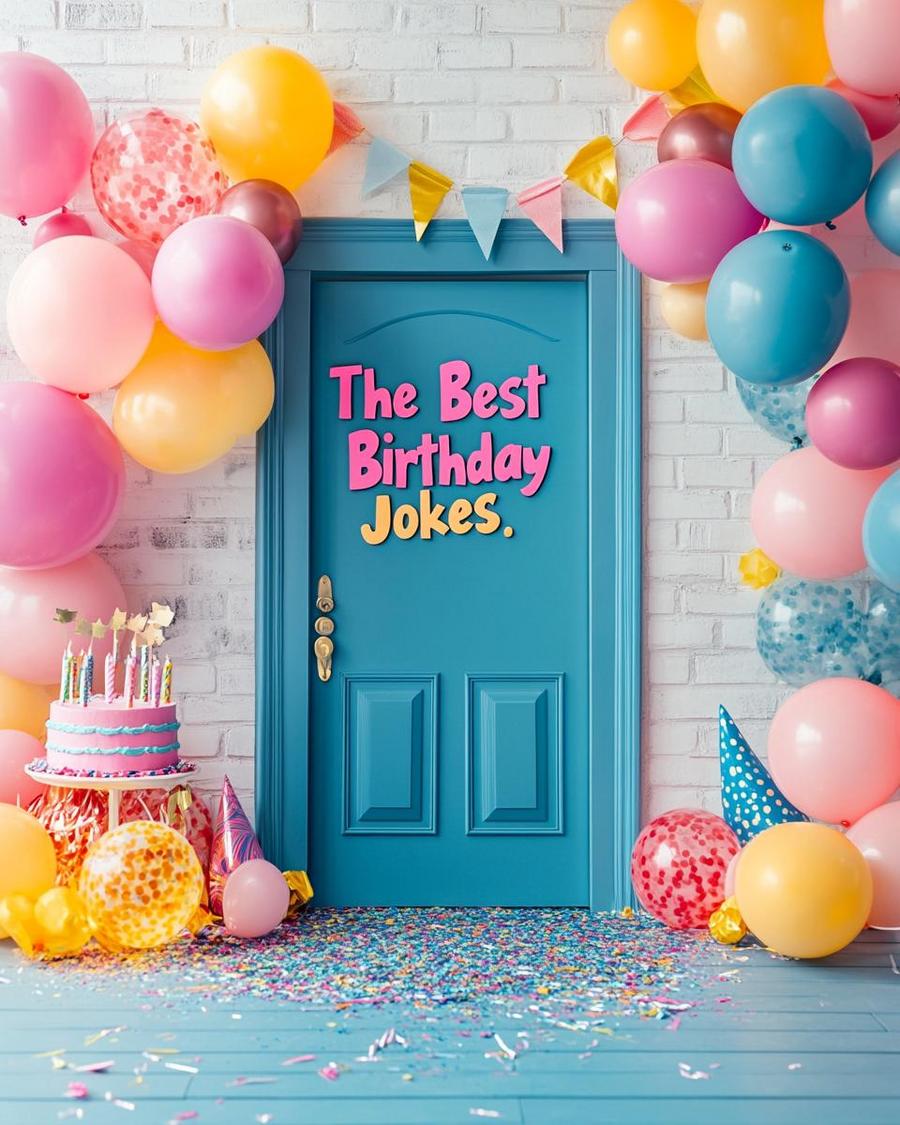 Knock knock birthday jokes for any party, adding fun and laughter to celebrations.